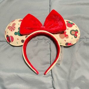 Disney Christmas Cookie Minnie Ears headband